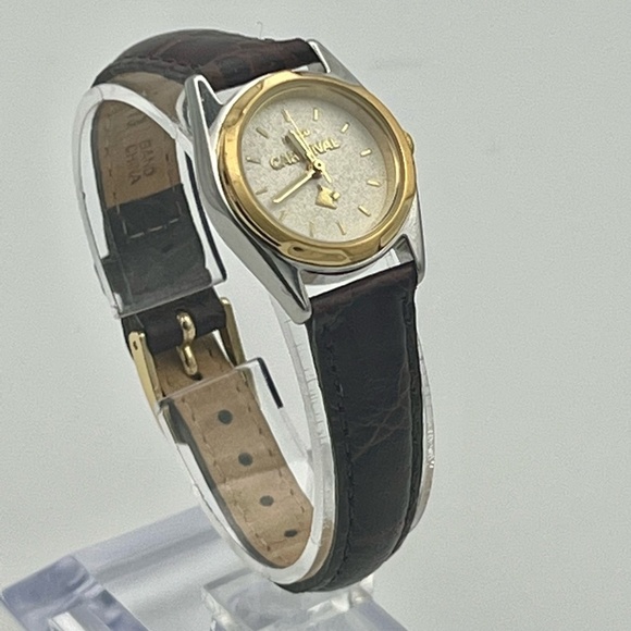 Vintage Seiko Round Petite Gold and Brown tones Watch Working - Picture 2 of 10
